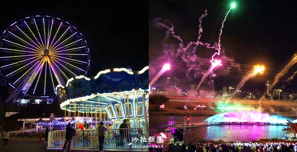 夜間免費入園、星光摩天輪等13種設施設施60元起玩到飽，晚上還可以看音樂焰火秀