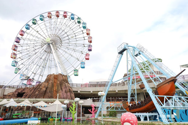 台北士林景點『兒童新樂園』海盜船、摩天輪，買券13項大型遊具玩到飽