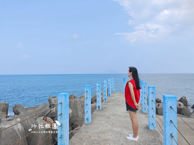 頭城打卡地標『烏石港北堤』藍色步道直達海中央