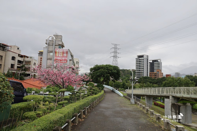 在市區就能賞櫻搭捷運就會到，假日就帶小孩來這放風