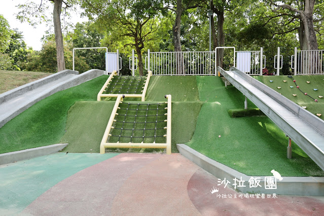 苗栗景點『頭份運動公園』水漾步道、沙坑、溜滑梯，苗栗版的大安森林公園