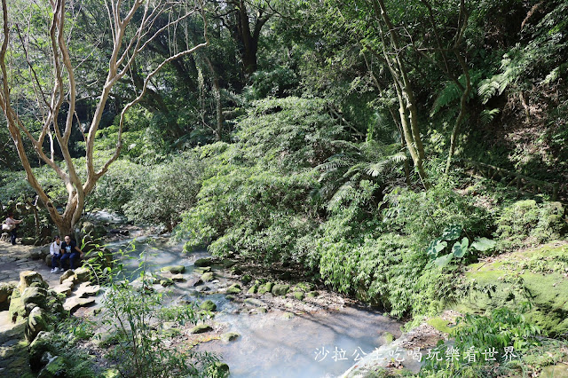 台北IG打卡熱點網美秘境乳白色瀑布『小隱潭蕨園』Tiffany藍