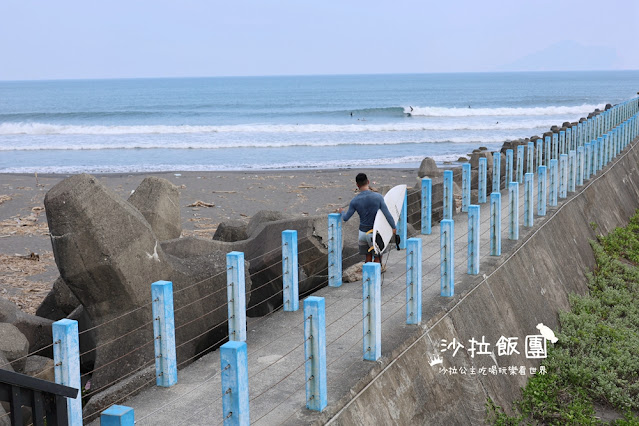 頭城打卡地標『烏石港北堤』藍色步道直達海中央