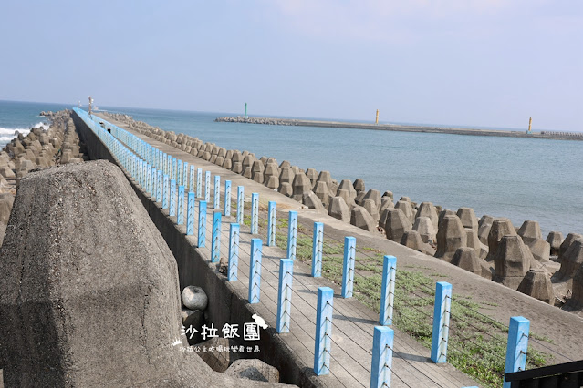 頭城打卡地標『烏石港北堤』藍色步道直達海中央