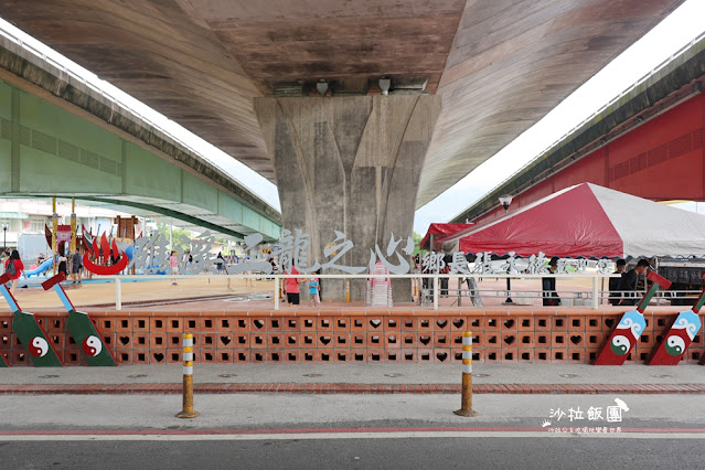 礁溪景點親子公園『二龍之心』龍舟造型溜滑梯