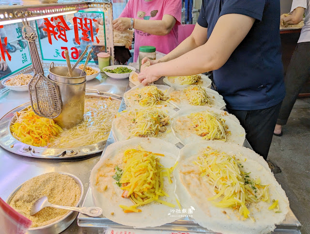 南機場夜市美食『吾旺再季潤餅捲專賣(原松青潤餅)』30年老店