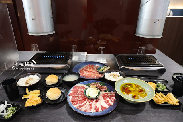 台南燒肉一個人也可以吃『花燒肉個人燒肉成大育樂店』小菜、飲料、湯品、冰淇淋無限供應