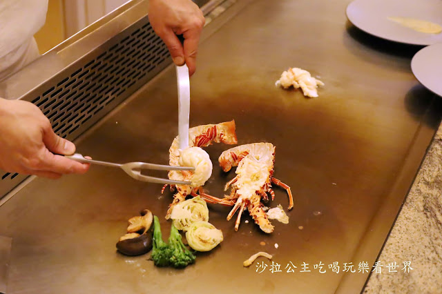 史上最優惠消費5000送5000『台北萬豪酒店(Mark's Teppanyaki)』結合法式美學的鐵板燒/菜單/包廂