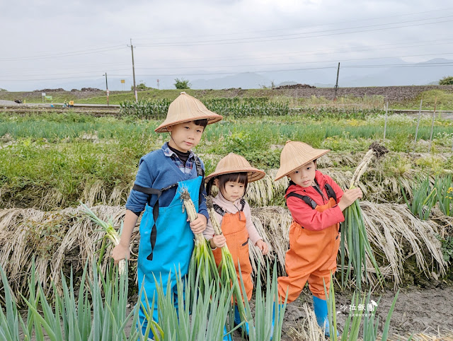 宜蘭親子景點『初咪體驗農場』拔三星蔥、、抓泥鰍、DIY創意蔥麵包體驗、沙坑