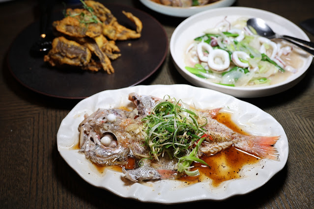 宜蘭礁溪美食『寒沐行館-岩彩海鮮餐廳』現流海鮮