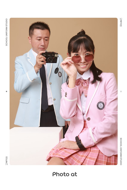 宜蘭新景點『photo at制服學院』韓式自助攝影棚，連小孩的制服都有