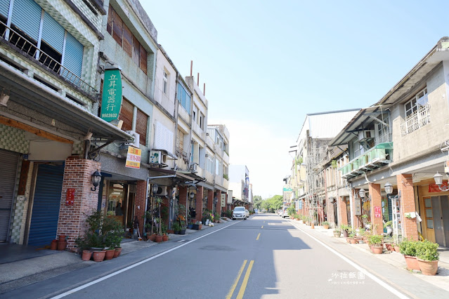 宜蘭五結景點『利澤簡老街』巴洛克建築風格的樓房